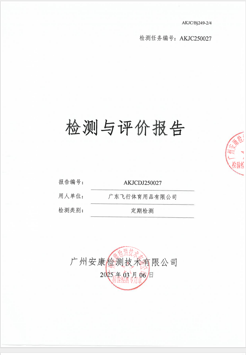广东飞行体育用品有限公司公示