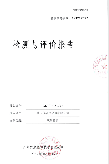 肇庆市骏达轮胎有限公司公开信息