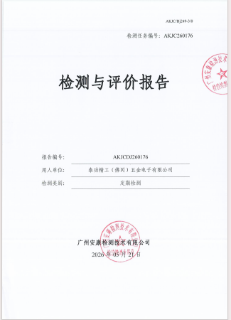 泰功精工（佛冈）五金电子有限公司